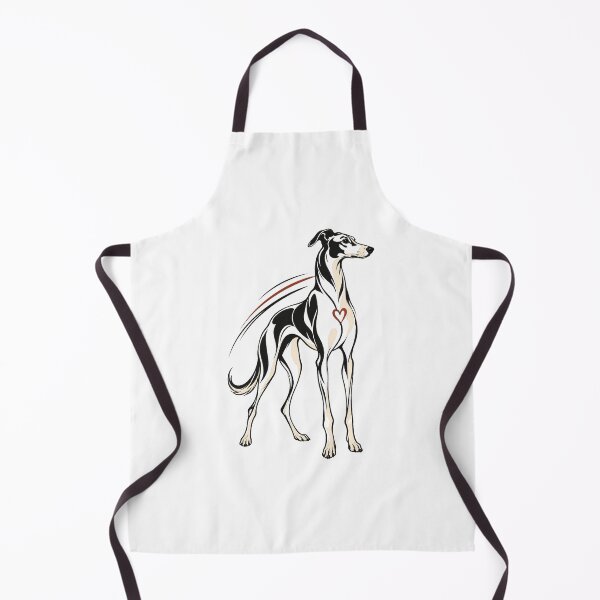 Item preview, Minimal Black Lurcher Heart Line Art designed and sold by AMICO77.