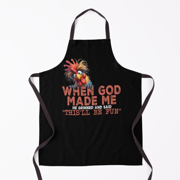 Item preview, When God Made Me He Grinned Funny Rooster designed and sold by Szpaku desart .