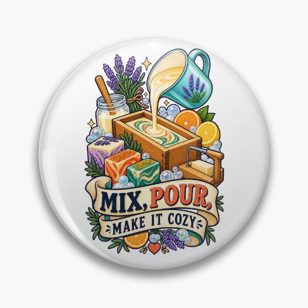 Item preview, Mix Pour Make It Cozy Soap Making Art designed and sold by CheerfulNest.