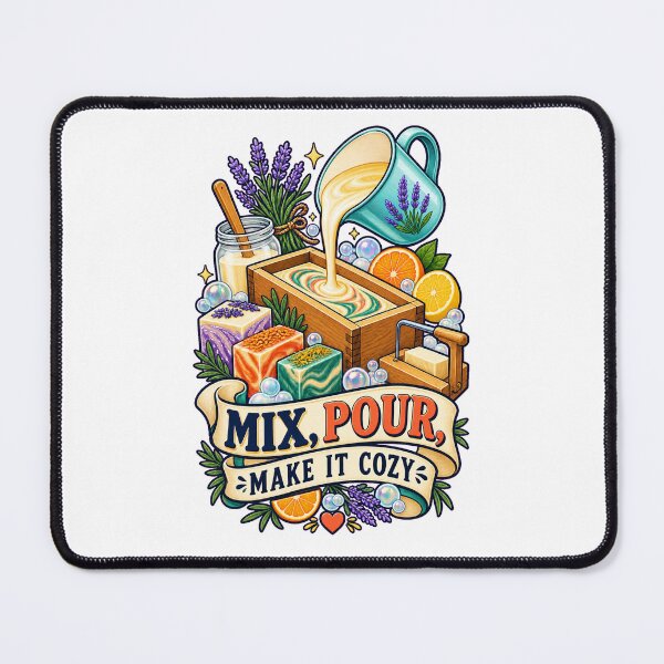 Item preview, Mix Pour Make It Cozy Soap Making Art designed and sold by CheerfulNest.