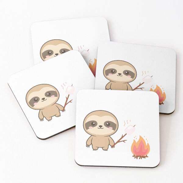 Item preview, adorable chibi  sloth    Camping designed and sold by CAArtistVenusJ.