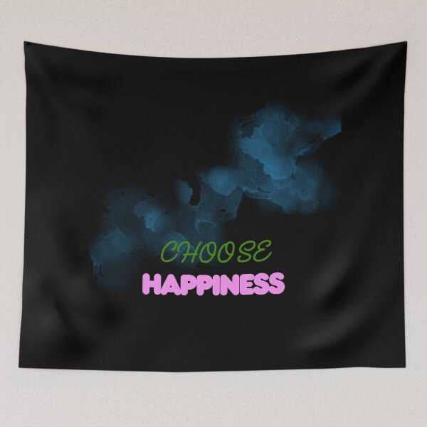 Item preview, Choose Happiness – Colorful Inspirational Paint Splatter Design designed and sold by CREATIVE HIVE.