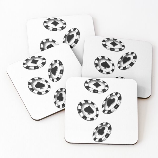 Item preview, Classic Playing Card Suit Chips designed and sold by LunarDistrict.