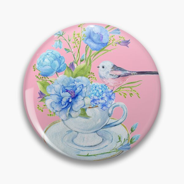 Item preview, Bird flowers watercolor sticker designed and sold by DesignPMG.