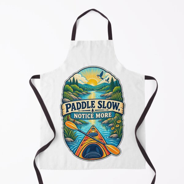 Item preview, Paddle Slow Notice More Kayaking Adventure Art designed and sold by CheerfulNest.