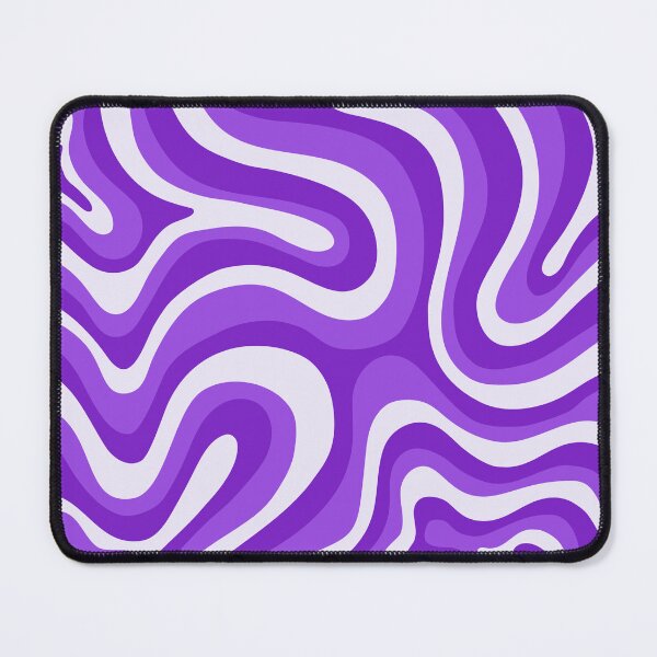Item preview, Liquid Swirl Retro Abstract in purple tones, Cream, and White designed and sold by Differenceee.