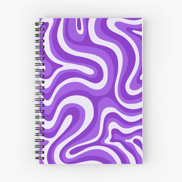 Item preview, Liquid Swirl Retro Abstract in purple tones, Cream, and White designed and sold by Differenceee.