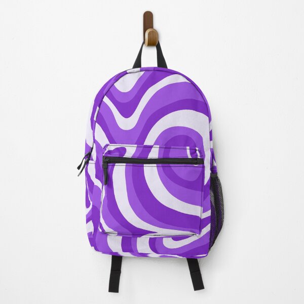 Item preview, Liquid Swirl Retro Abstract in purple tones, Cream, and White designed and sold by Differenceee.