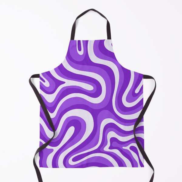 Item preview, Liquid Swirl Retro Abstract in purple tones, Cream, and White designed and sold by Differenceee.