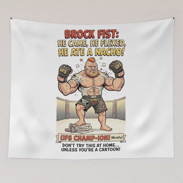 Item preview, Funny MMA Fighter Cheat Day Cartoon designed and sold by annaarthk.