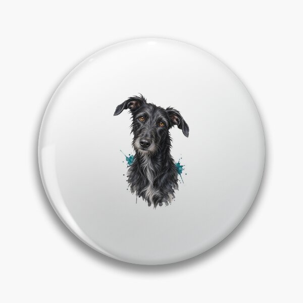 Item preview, Black Lurcher Watercolor Portrait designed and sold by AMICO77.