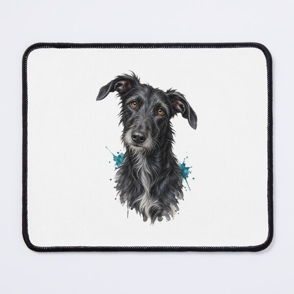 Item preview, Black Lurcher Watercolor Portrait designed and sold by AMICO77.