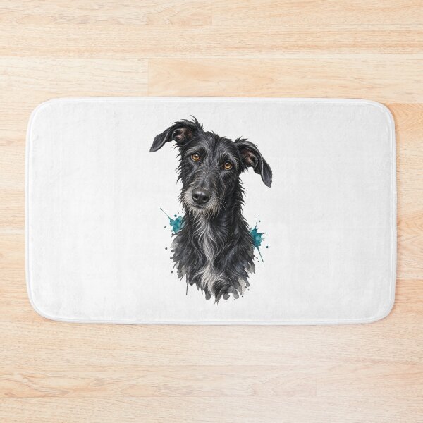 Item preview, Black Lurcher Watercolor Portrait designed and sold by AMICO77.