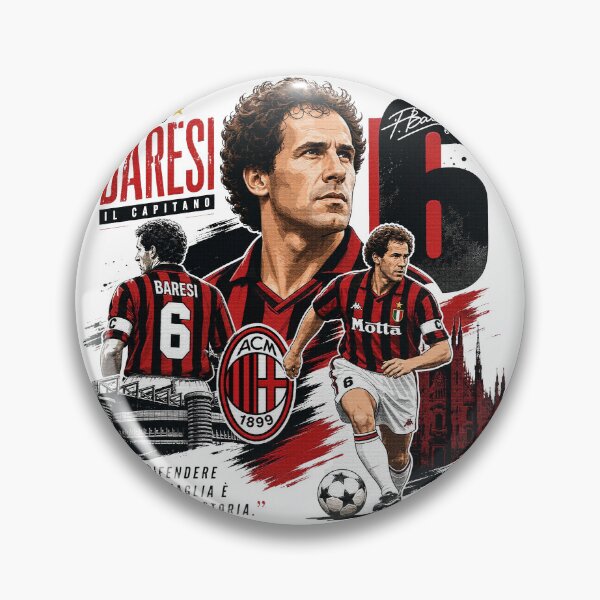 Item preview, Franco Baresi Italian Football Defensive Legend designed and sold by FirstCheck.