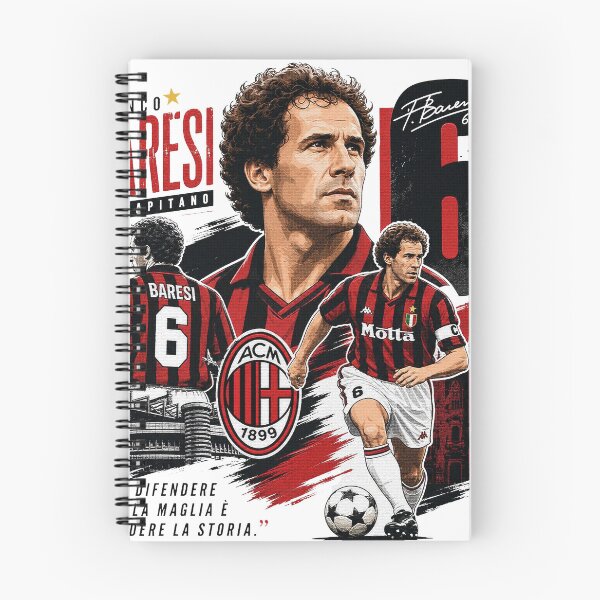 Item preview, Franco Baresi Italian Football Defensive Legend designed and sold by FirstCheck.