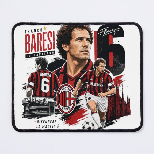 Item preview, Franco Baresi Italian Football Defensive Legend designed and sold by FirstCheck.