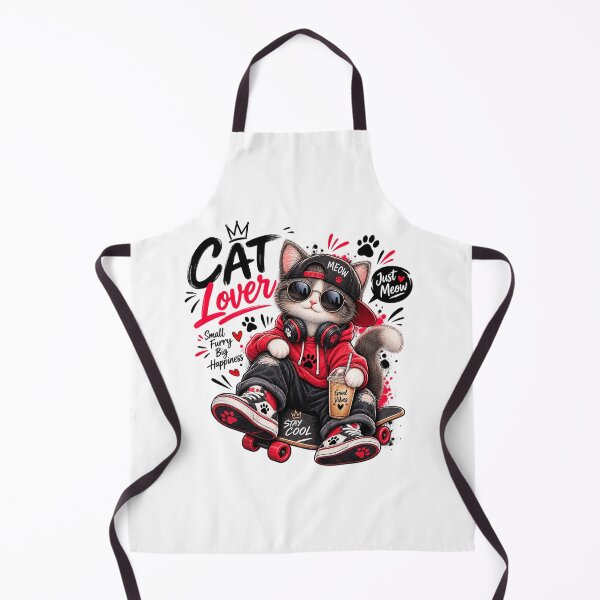 Item preview, Cool Cat Streetwear | Funny Cat Lover Skateboard T-Shirt designed and sold by ✨ Daily Vibe Studio ✨.