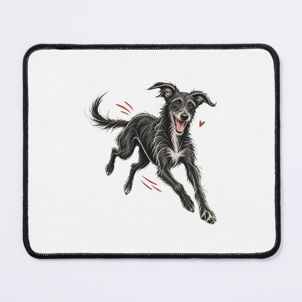 Item preview, Joyful Running Black Lurcher designed and sold by AMICO77.