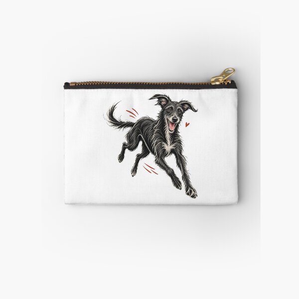 Item preview, Joyful Running Black Lurcher designed and sold by AMICO77.