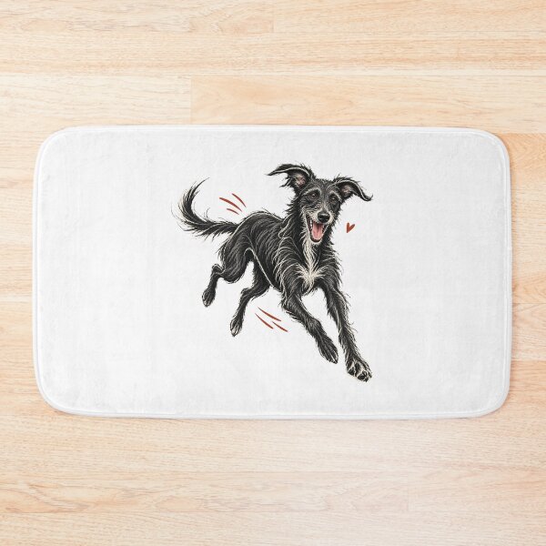 Item preview, Joyful Running Black Lurcher designed and sold by AMICO77.