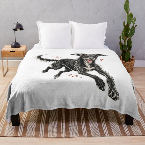 Item preview, Joyful Running Black Lurcher designed and sold by AMICO77.