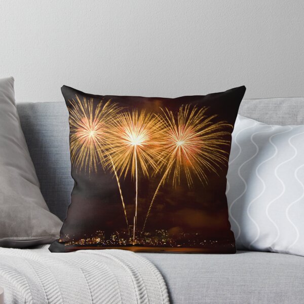 Item preview, We Three Palms - Sydney Harbour - New Years Eve - Midnight Fireworks  designed and sold by Bryan Freeman.