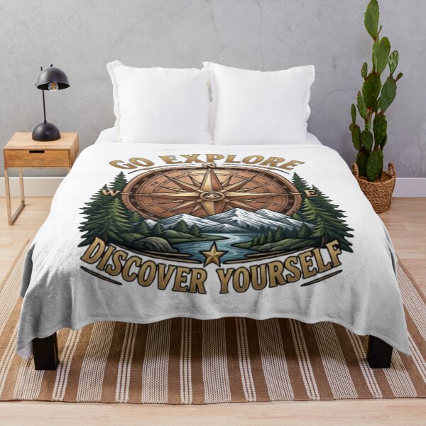 Item preview, Vintage Adventure Compass Mountain Explore — Discover Yourself designed and sold by FABIOLA1970.