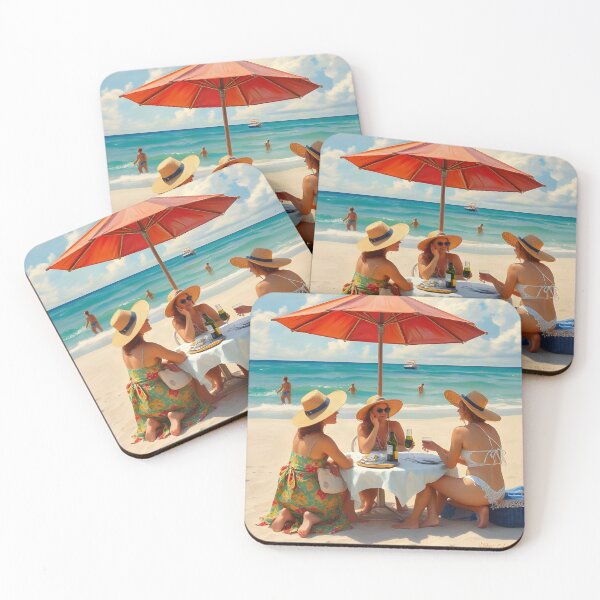Item preview, Una fiesta en la playa al estilo de Renoir. designed and sold by oldMastersofart.