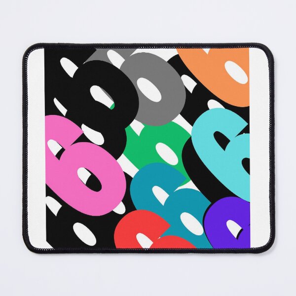 Item preview, Colorful numbers, Number pattern, Number 6, Typography background, Overlapping numbers designed and sold by Elmaliki0.