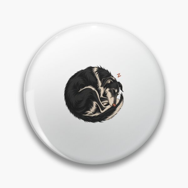 Item preview, Sleeping Black Lurcher Curled Up designed and sold by AMICO77.