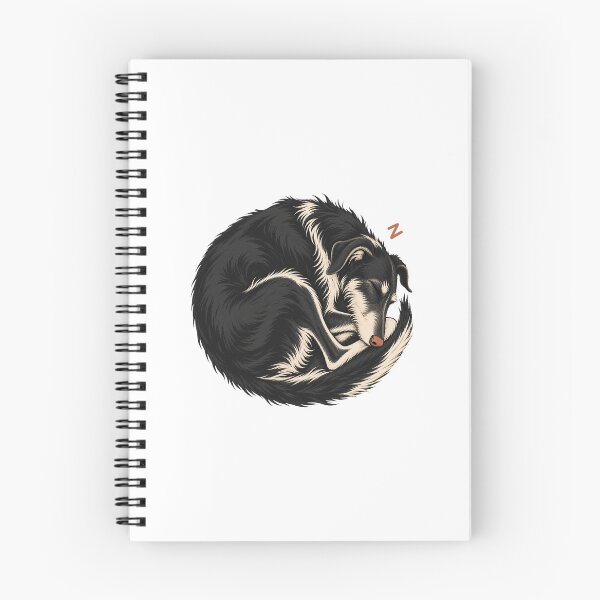 Item preview, Sleeping Black Lurcher Curled Up designed and sold by AMICO77.