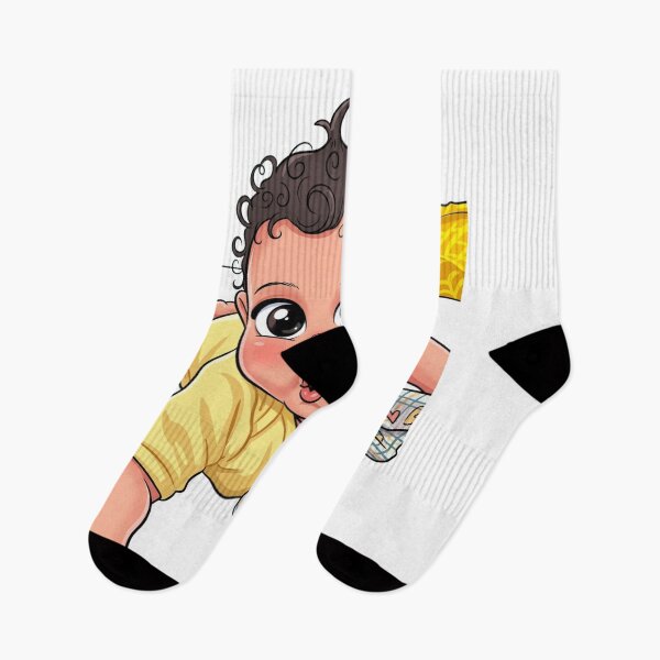 Item preview, Adorable Curly Haired Baby Cartoon Illustration  designed and sold by LC&LCPlatform.