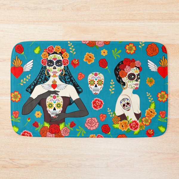 Item preview, Day of the Dead Woman with Sugar Skull Makeup and Flowers designed and sold by Sveta Aho.