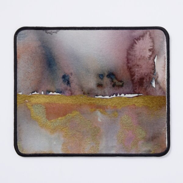 Item preview, Copy of The Living Divide, Pink Teal and Ochre Abstract Watercolour designed and sold by ArithraStudio.