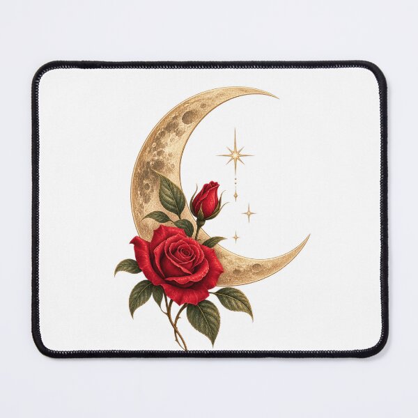 Item preview, Moonlit Rose – Vintage Celestial Nature designed and sold by chunzartshop.