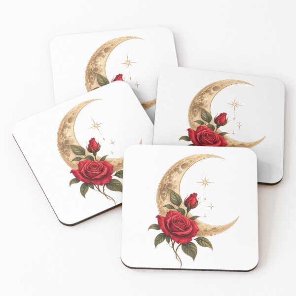Item preview, Moonlit Rose – Vintage Celestial Nature designed and sold by chunzartshop.