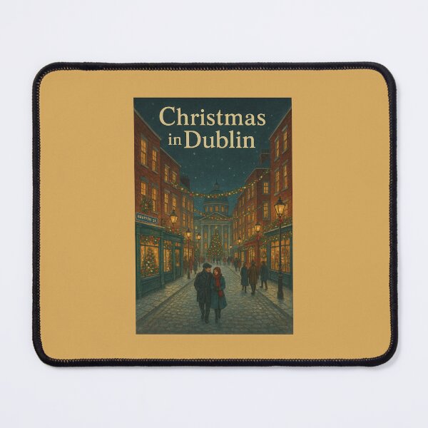 Item preview, Christmas in Dublin — Festive Irish Street Scene designed and sold by Novel Works Studio.