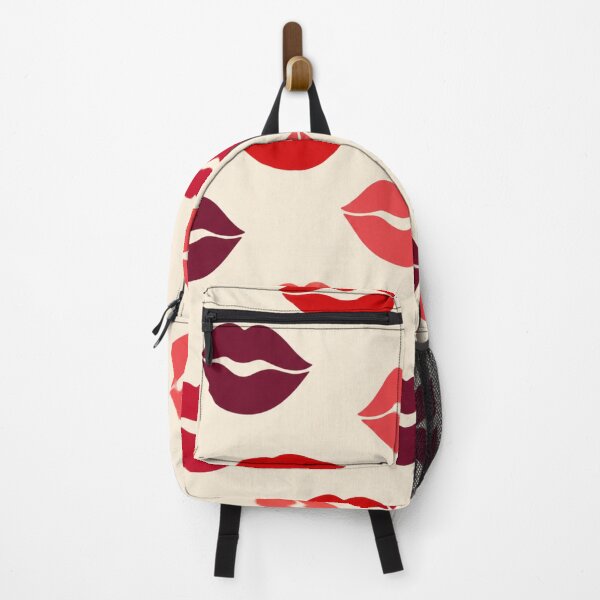 Item preview, Chic Red Lips Pattern Cosmetic Aesthetic Tote Bag & Print designed and sold by DigitalMehub.