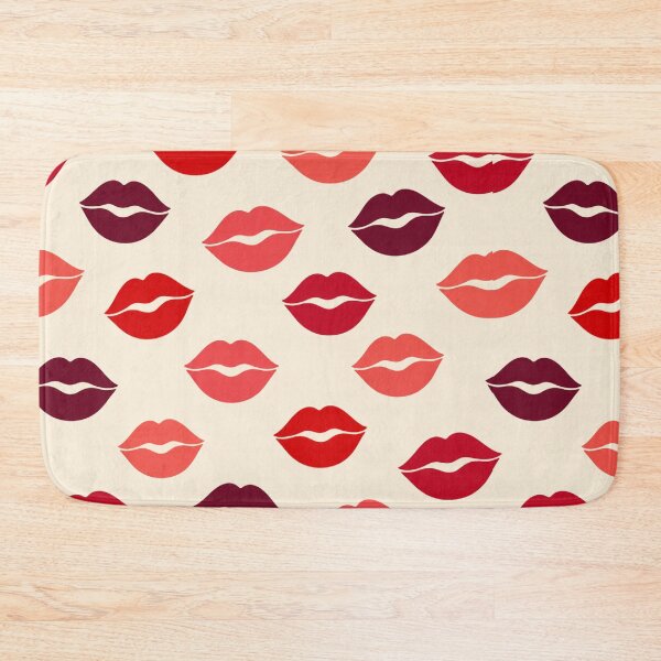Item preview, Chic Red Lips Pattern Cosmetic Aesthetic Tote Bag & Print designed and sold by DigitalMehub.