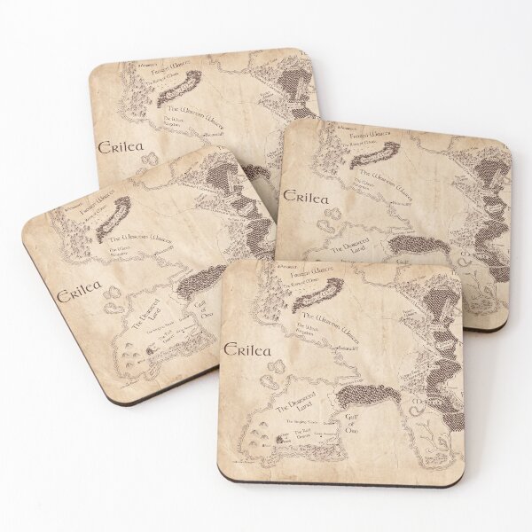 Item preview, Vintage Erilea World Map  designed and sold by DeviantMerch.