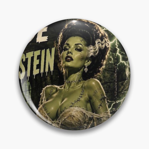 Item preview, Bride of Frankenstein Pin Up Vintage Horror Poster designed and sold by MissSaylor.