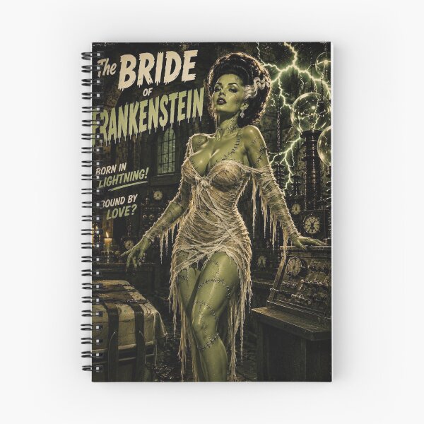 Item preview, Bride of Frankenstein Pin Up Vintage Horror Poster designed and sold by MissSaylor.