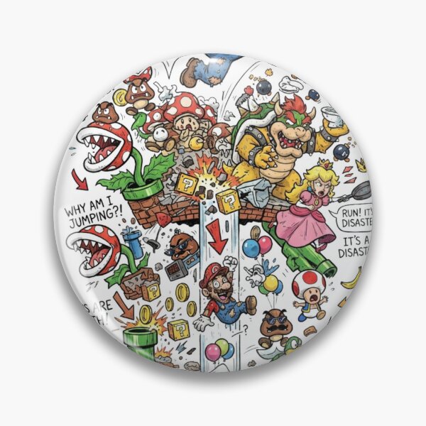Item preview, Funny Super Mario Parody Chaotic Gaming Parody Illustration designed and sold by jhgjykuo.