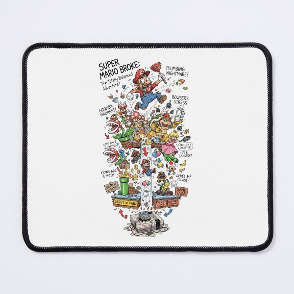 Item preview, Funny Super Mario Parody Chaotic Gaming Parody Illustration designed and sold by jhgjykuo.