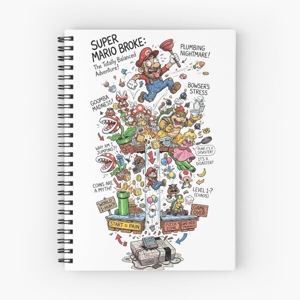Item preview, Funny Super Mario Parody Chaotic Gaming Parody Illustration designed and sold by jhgjykuo.