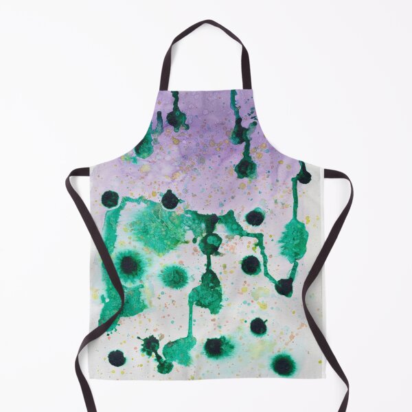 Item preview, Invisible Networks, Emerald and Lavender Abstract Watercolour designed and sold by ArithraStudio.