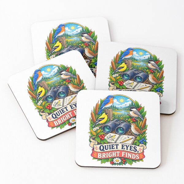 Item preview, Quiet Eyes Bright Finds Birdwatching Nature Art designed and sold by CheerfulNest.