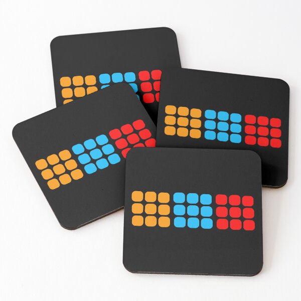 Item preview, 1980's Rubiks Cube Square Cube Blue Yellow Red T-Shirt Sticker  designed and sold by Rolographics1.