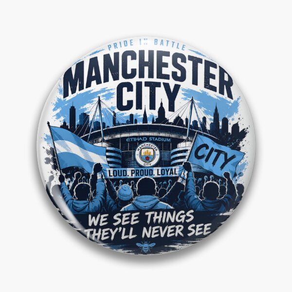 Item preview, Manchester City F.C Fan Graphic Design designed and sold by FanFueledStickers.