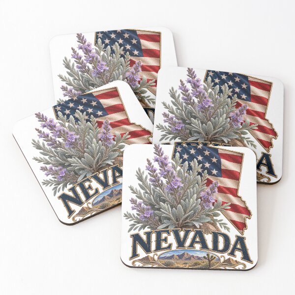 Item preview, Nevada Sagebrush State Flower American Flag Shirt – Silver State Patriotic Desert T-Shirt designed and sold by MOELYA.
